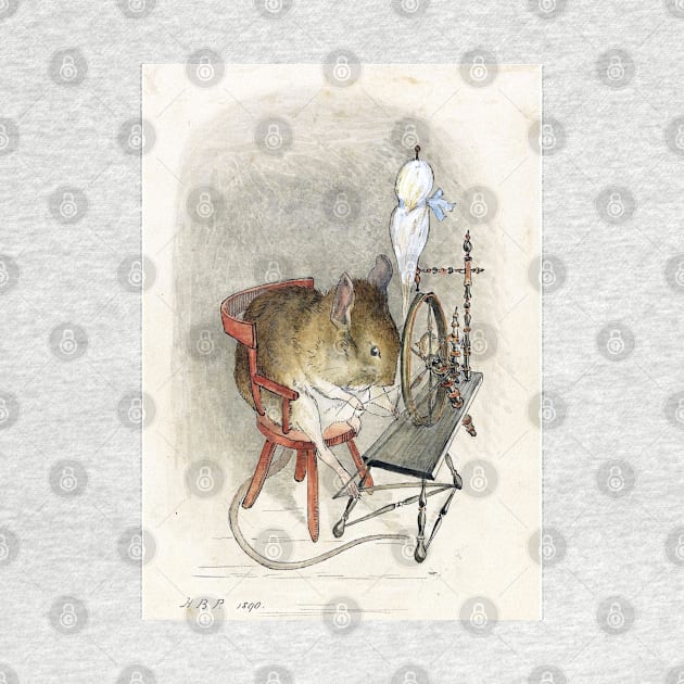 Mouse Spinning - Beatrix Potter by forgottenbeauty